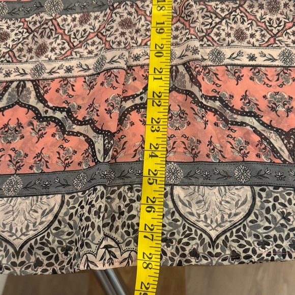 Style & Co. Pink and Gray Patterned Blouse - Picture 7 of 7